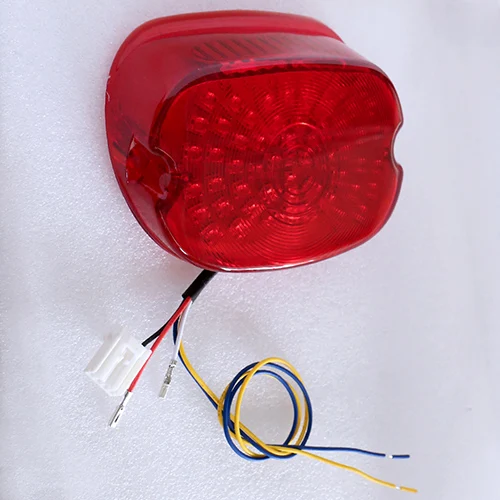Red with plug Хвост светильник сложить для Harley тормоза указатель поворота номерного знака светильник хвост светильник для Sportster Dyna FXDL Electra Glides Road King - Цвет: Red with plug
