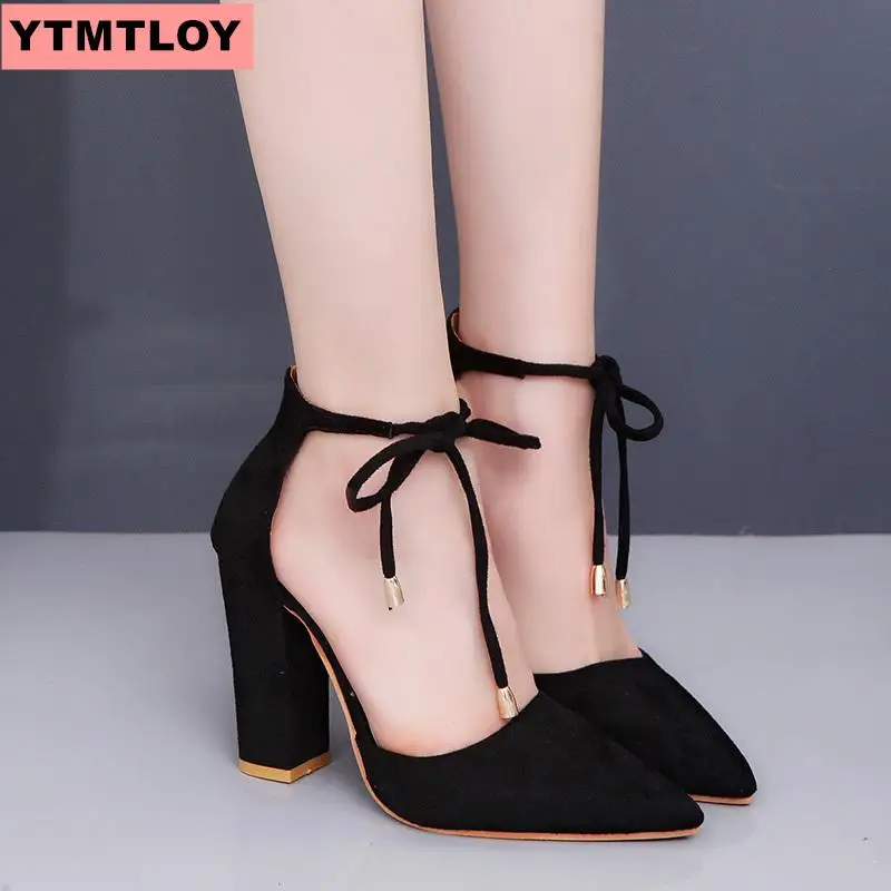 2020 модные женские туфли на высоком каблуке вечерние свадебные квадратном с