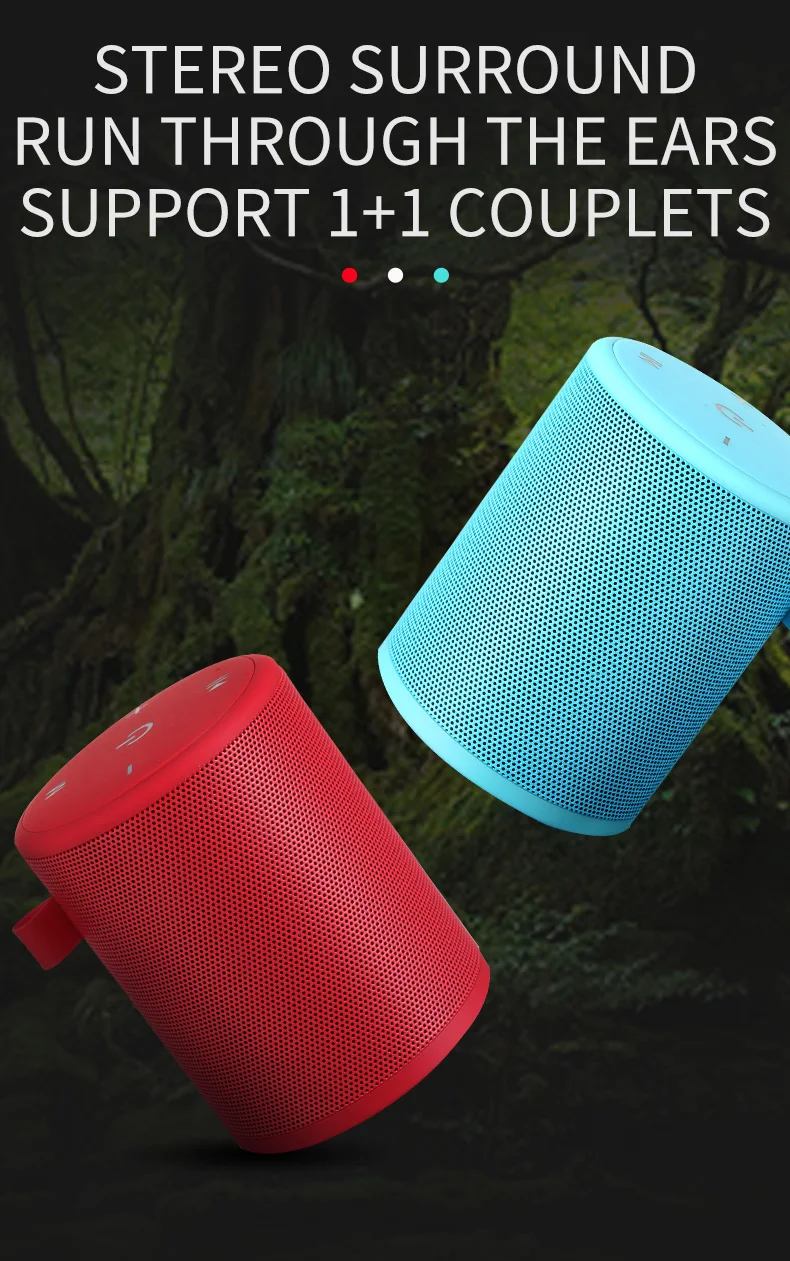 T2 беспроводной Bluetooth динамик водонепроницаемый портативный открытый мини Колонка коробка динамик Поддержка TF карты стерео HiFi динамик s