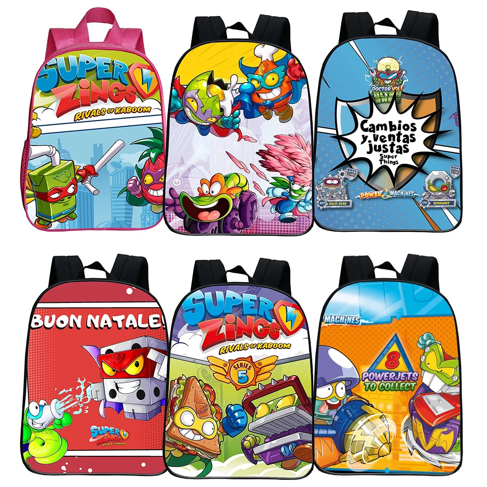 

Cartoon Super Zings BackpackCute Bag Kindergarten School Bag Kids Rucksack Beautiful Popular Pattern Boys Girls Bag Backpack