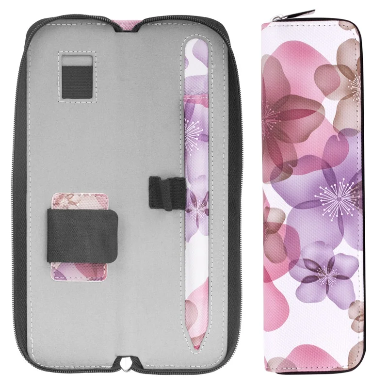 Floral Purple Чехол-держатель для карандашей Apple Pencil, премиум-чехол из искусственной кожи чехол для переноски Чехол для Apple iPad 9,7 Pro Pencil - Цвета: Floral Purple