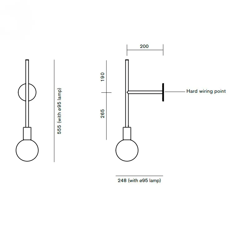 Настенные светильники в скандинавском стиле светодиодные лампы для дома