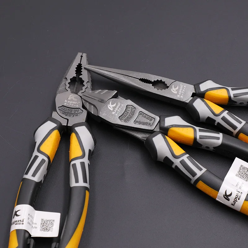

8'' Diagonal Plier Mini Pliers Professional Electrician Plier Chrome-Vanadium Steel Wire Cutter Stripping Crimping Tool