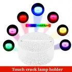 3D трещины основание светильника светодиодный квадратный круглый USB ночной Светильник баз для обучения нанесению акрила Замена бука Настольный держатель eco-friendly