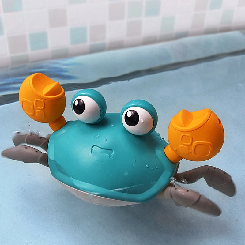 

2PCS Bath Toys Big Crab Clockwork Baby Infant Water Classic Toy Beach Toys Summer Toys