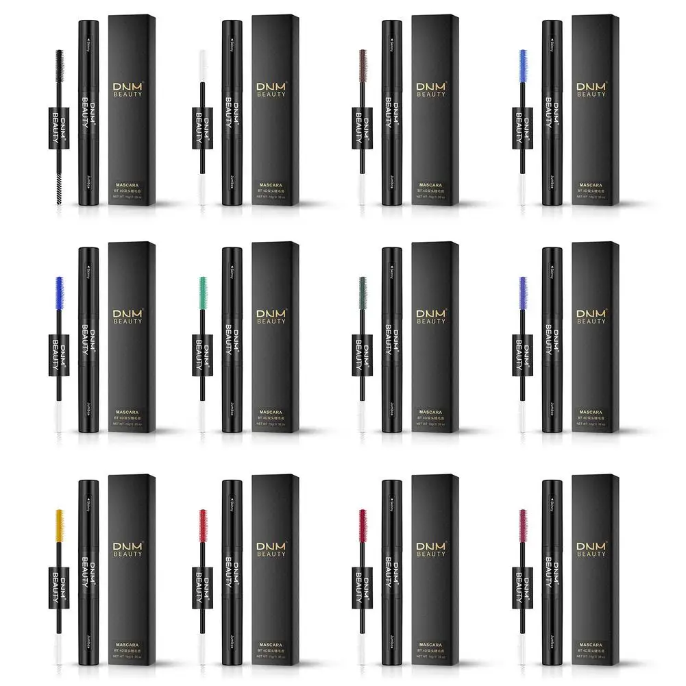 

12 Colors 4D Double-Headed Quick-Drying Mascara Eyelash Extension Waterproof Sweatproof Not Easy To Smudge Fade Mascara