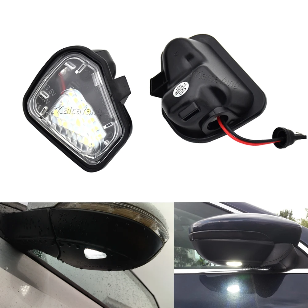 

For VW Passat B7 CC Scirocco Jetta MK6 EOS Beetle R LED Side Rearview Mirror Floor Ground Lamp Puddle Welcome Light