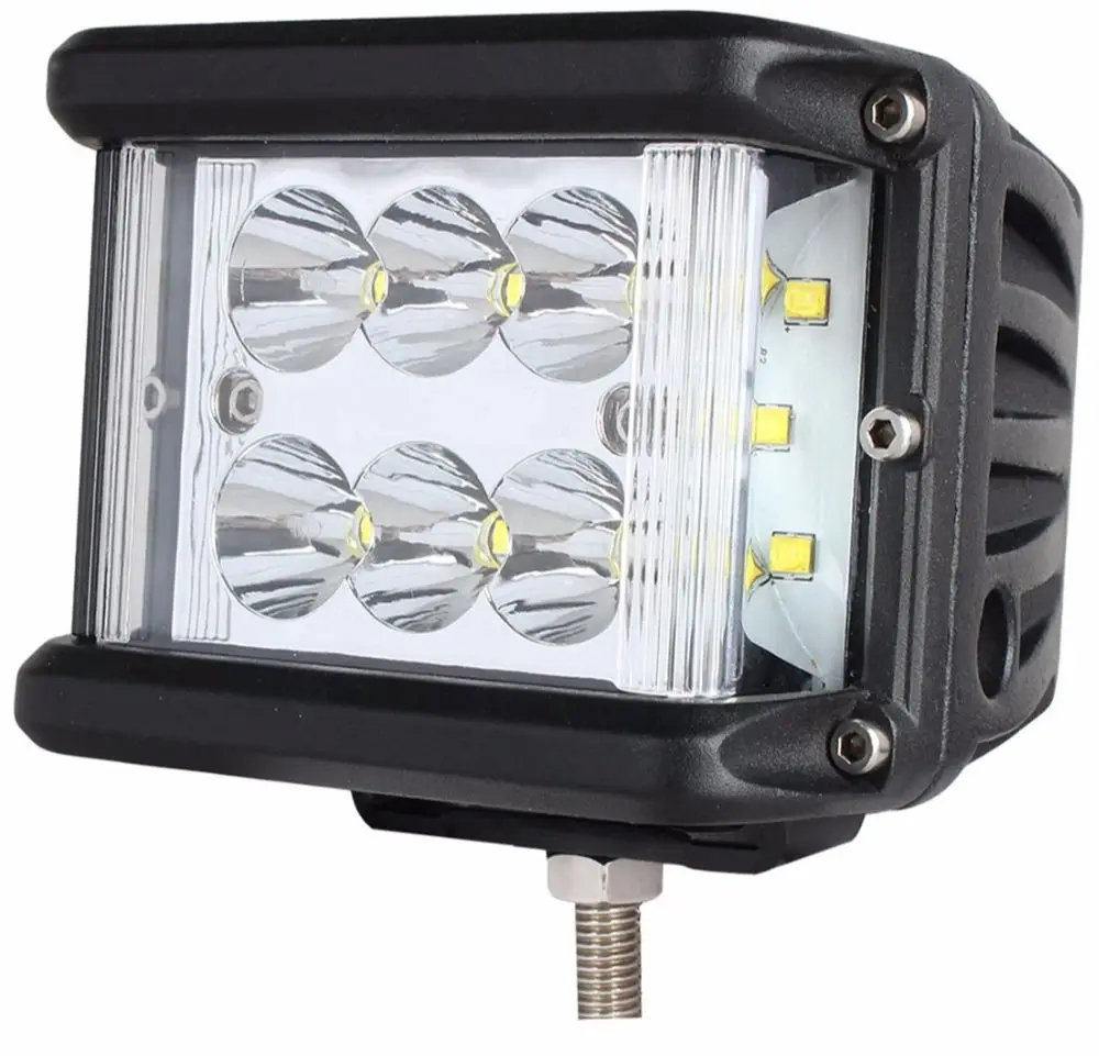 Светодиодная лампа для грузовиков тракторов лодок внедорожников 4 дюйма 60 Вт 12 В