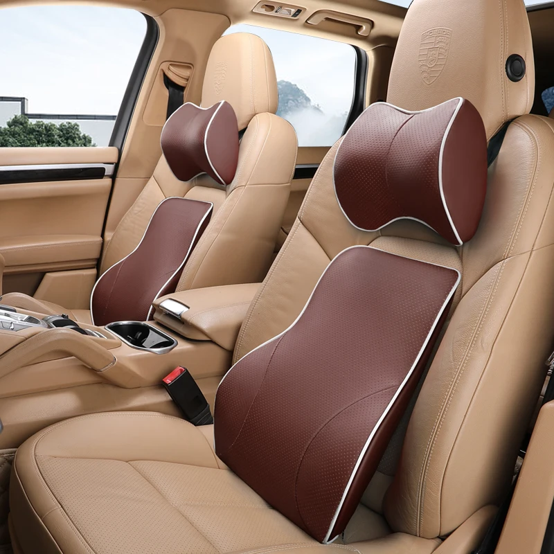 

Car Seat Headrest Pillow Auto Memory Foam Car Neck Pillow Seat Head Support Lumbar Support For Office Chair Cushion For Car Auto