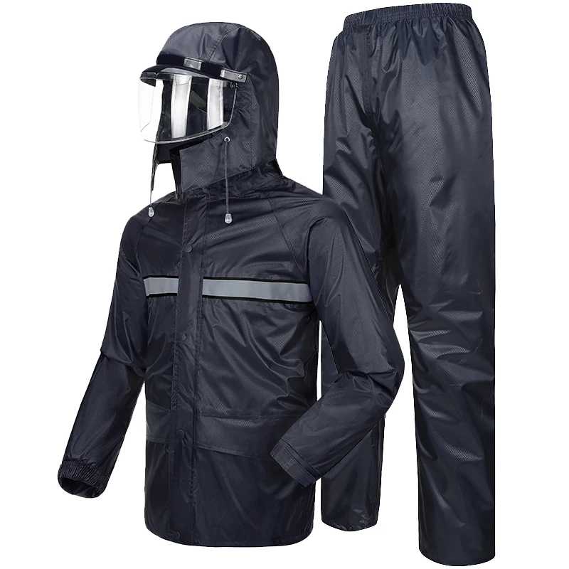 

Universal Unisex Raincoat Women Waterproof Hooded Hiking Raincoat Overall Jacket Regenjas Dames Poncho Men Rain Gear QEA60YY
