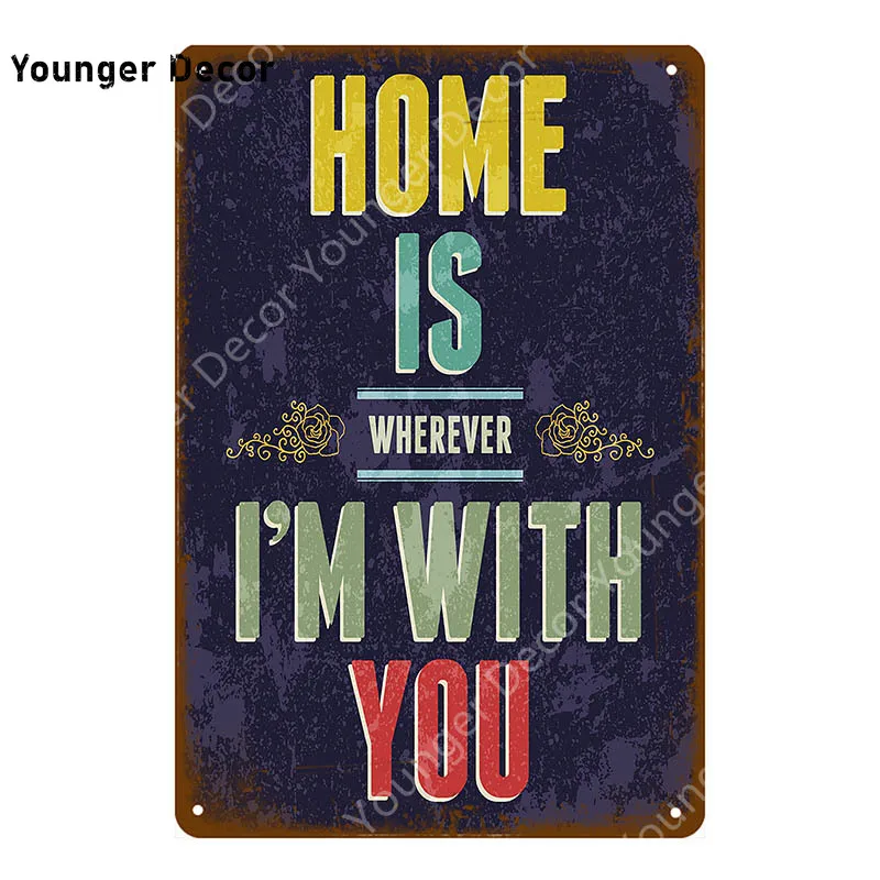 Вы никогда не будете ходить в одиночку винтажные металлические знаки пластина