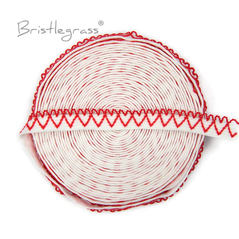 

BRISTLEGRASS 5 двор с красными сердечками платье с оборками в стиле пэчворк с кружевной отделкой Белый Эластичные ленты из спандекса, резинки для ...