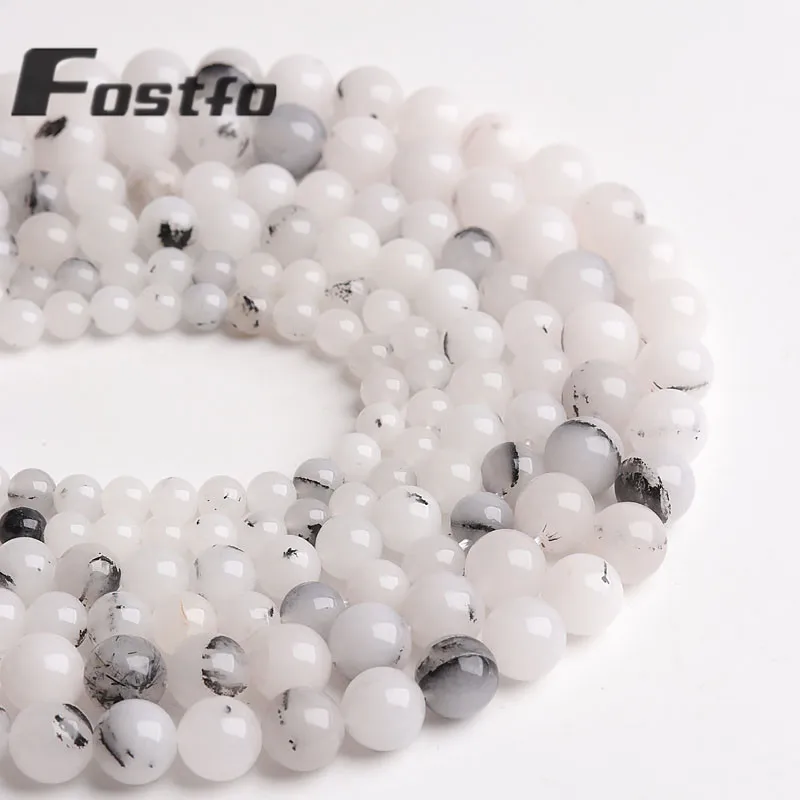 

Natural Stone Imitation Linfa Spar Beads Round Loose Spacer Beads For Jewelry Making DIY Bracelets Accessories 15" 6/8/10mm