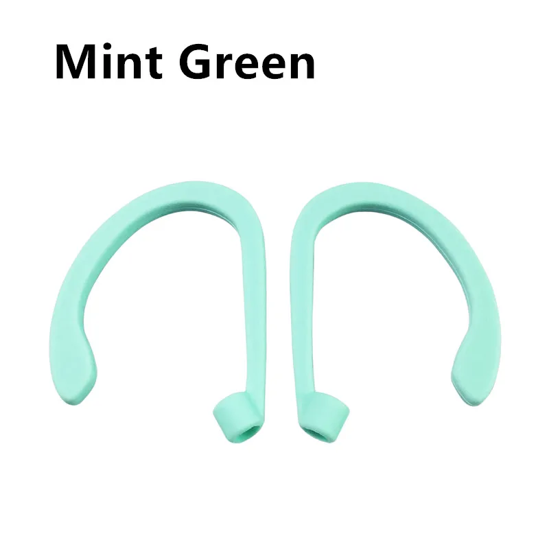 mint green Защитный держатель безопасности для наушников, крючки для Apple Airpods 2, беспроводной держатель для наушников, держатель для наушников, спортивный, анти-потеря, ушной крючок - Цвет: mint green