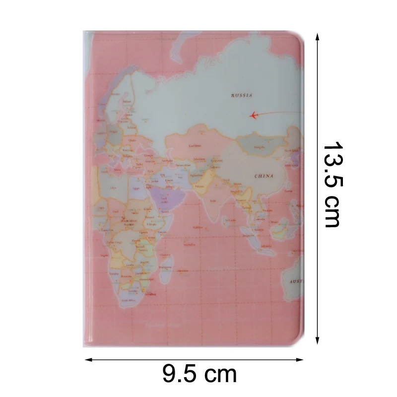 KUDIAN BEAR карта мира для женщин Обложка паспорта кошелек путешествий чехол Женский