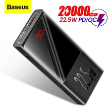 Baseus Power Bank 10000mAh / 20000mAh USB Type C PD QC 3.0 Fast Charging Powerbank With LED Display External Battery Charger