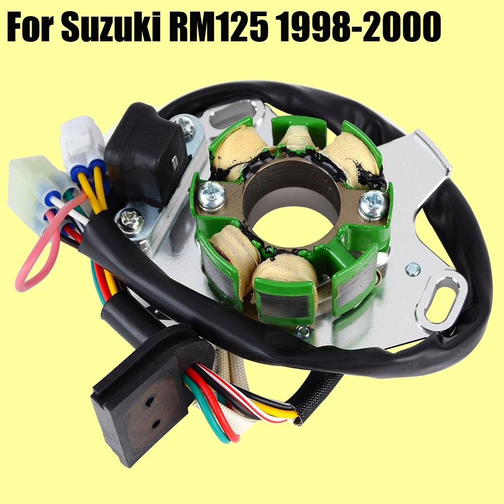 

for Suzuki RM125 1998 1999 2000 32101-36E00 32101-36E10 32101-36E20 32101-36E30 RM 125 Motorcycle Magneto Generator Stator Coil