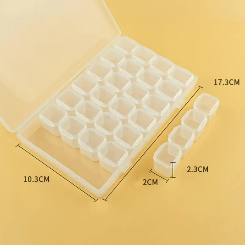 28 Grids Nail Storage Box Art Alex Organizer Excellent Fall Prevention Durable PP Transparent Case Makeup Beauty Tool |