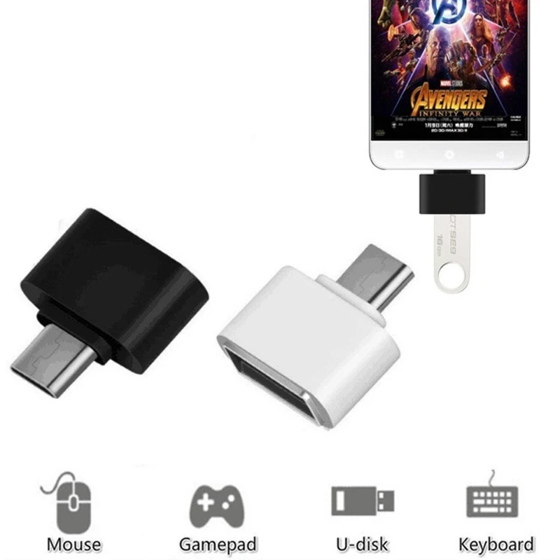 Адаптер Type C OTG для геймпада мыши и клавиатуры конвертер типа U disk Samsung S10 S9 S8 Plus