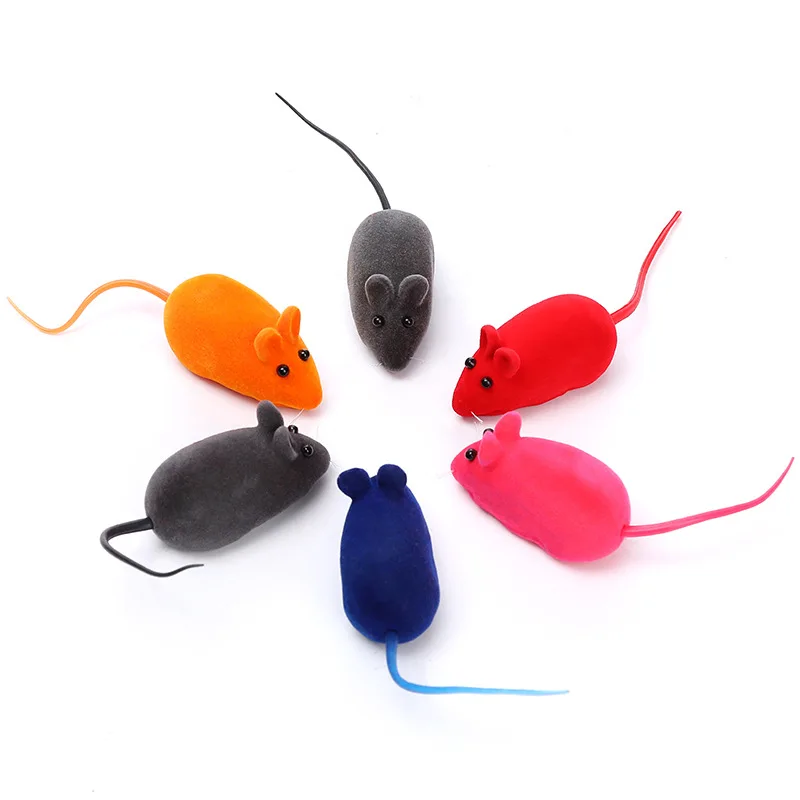 

Pet Vinyl Flocking Little Mouse Vocal Toys Scratch and Bite Resistant Cat Toys Increase The Fun of Pet Training and Play