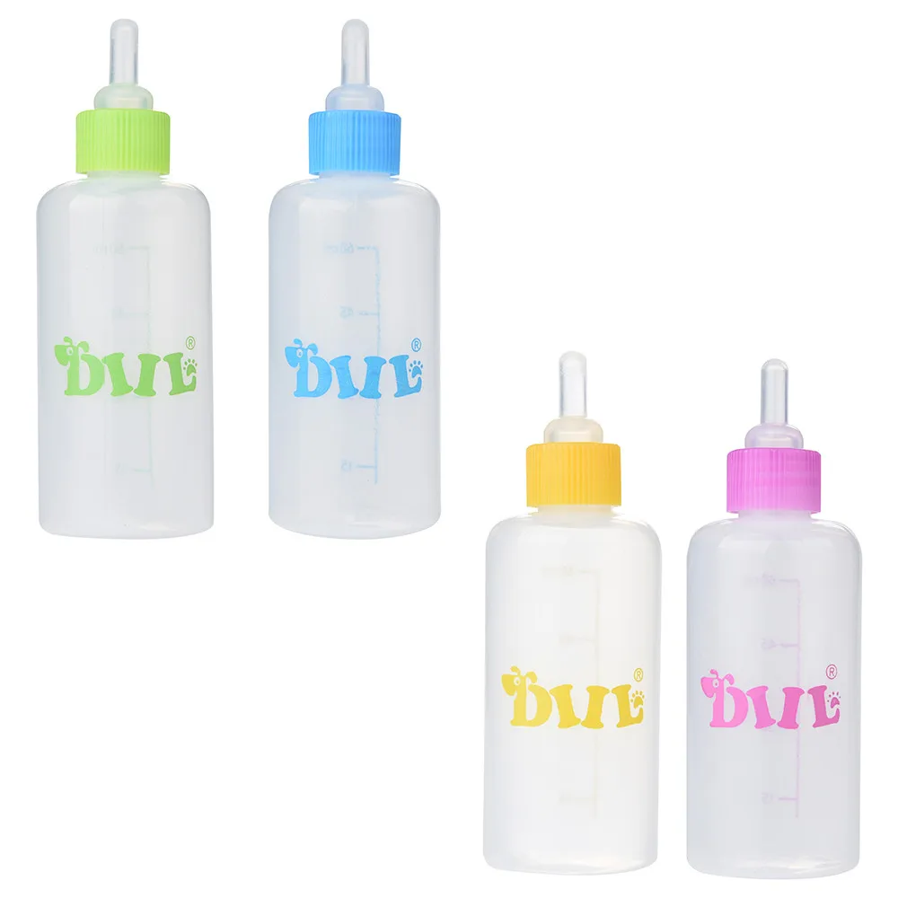 

Pet Cat Dog Milk Bottle Pet Puppy Kitten Baby Animal Feeding Bottle Nursing Set 60ML Environmentally Friendly Plastic Bottle