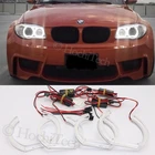 Светодиодный ангельские глазки для BMW 1 серии E81 E82 E87 E88 2004-2012 Ксеноновые фары автомобильные фары аксессуары Halo 3D DTM LCI стиль акрил