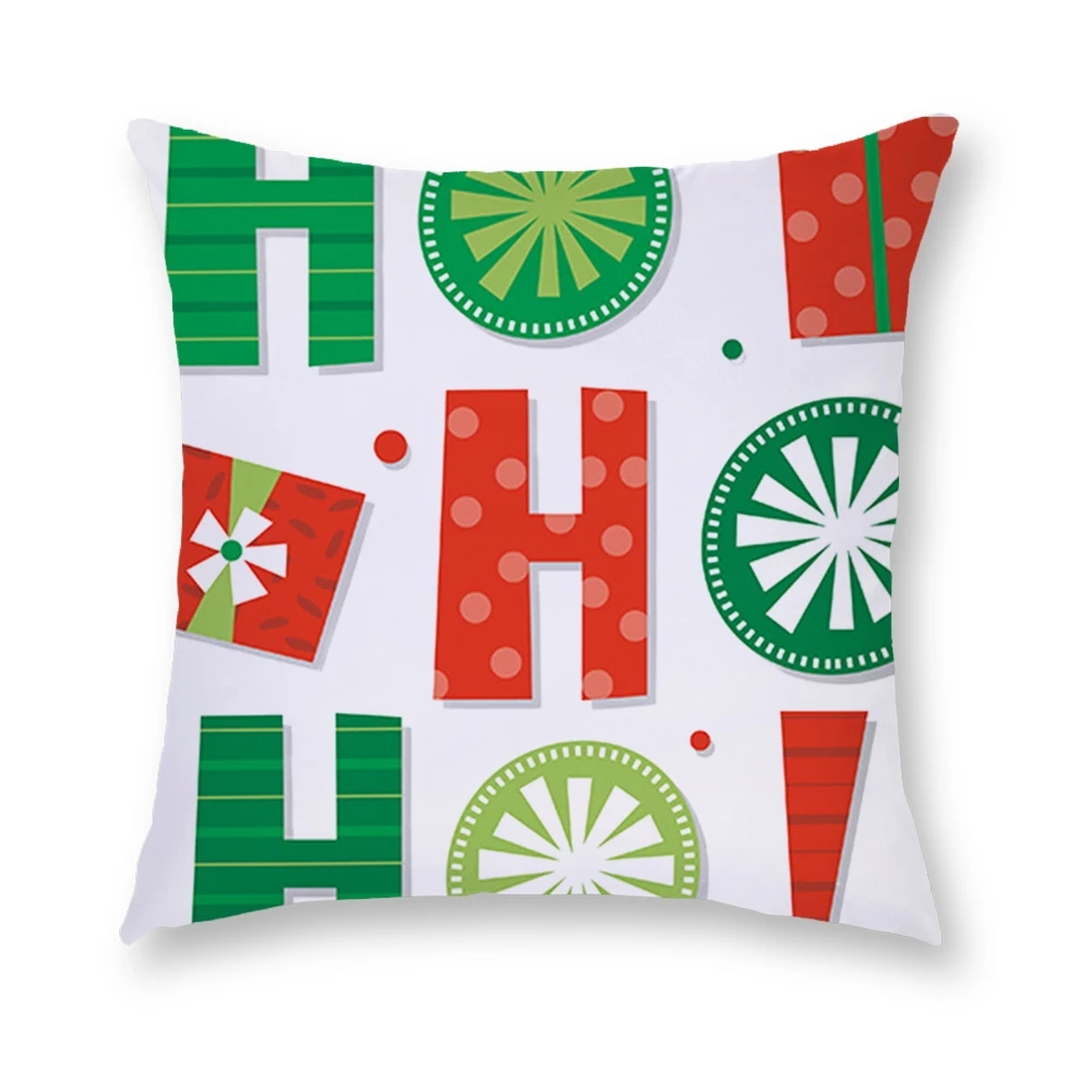 

Christmas Theme Cartoon Plush Living Room Decorative Sofa Cushion Cover Square Hug Pillow Case 45x45 Cm Elegant Stylish Home