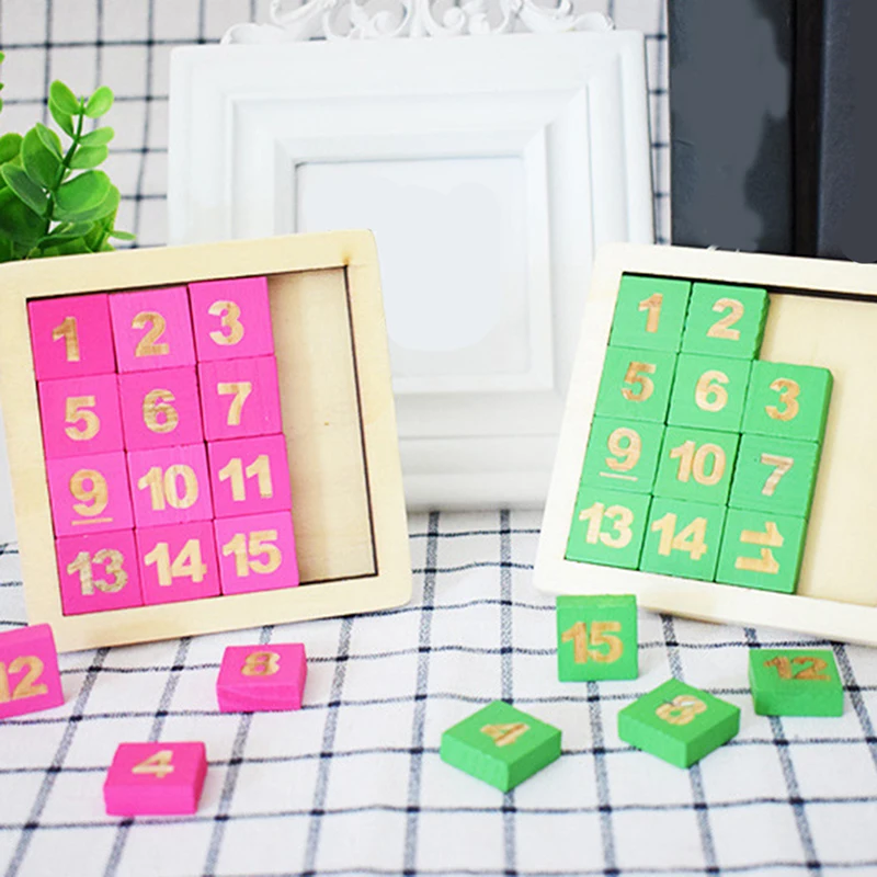 

3D Slide Puzzle Plastic Building Children's Educational Toys Numbers Alphabets Learning Jigsaw Game Toys new