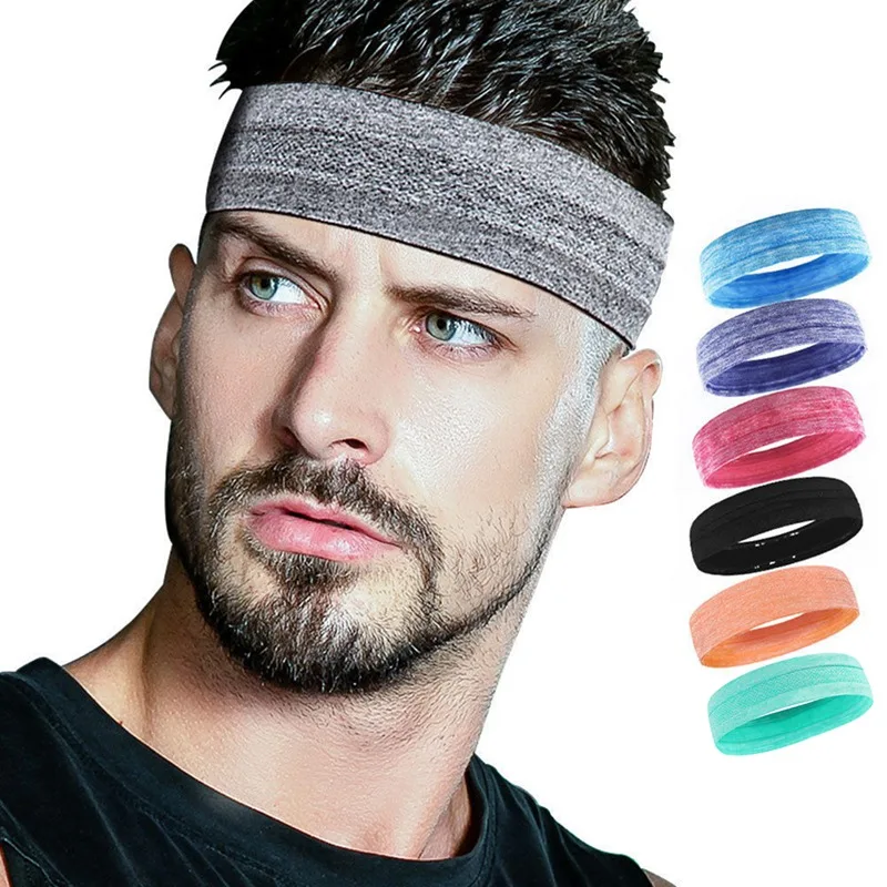 Горячая Распродажа мужской Эластичный Спортивный ободок Спортивная головная