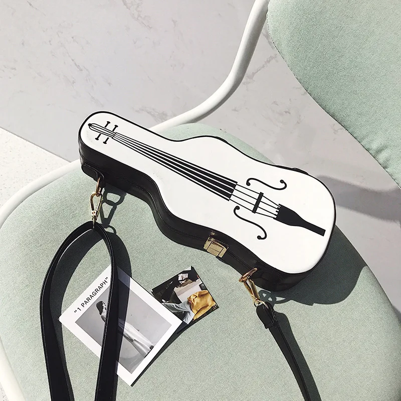 Стильная сумка на плечо из искусственной кожи в стиле скрипки женская