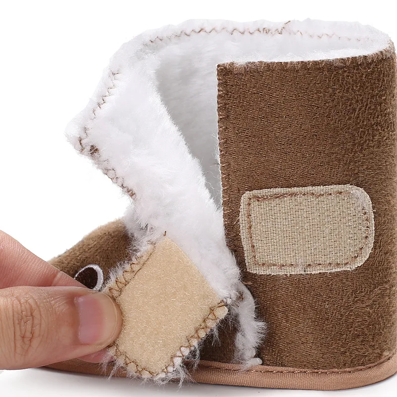 Рождественская обувь для новорожденных удобные мягкие Нескользящие теплые