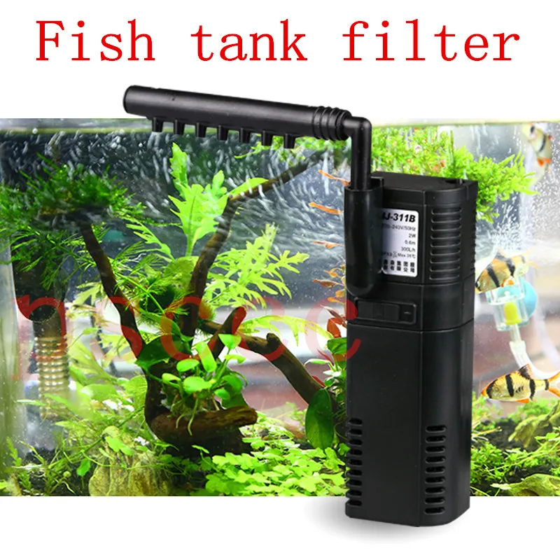 

Aquarium Filter Round Turtle Fish Cylinder Mini Water Purifier Built-in Filter Triple Ultra-quiet Oxygen Aquarium Filter