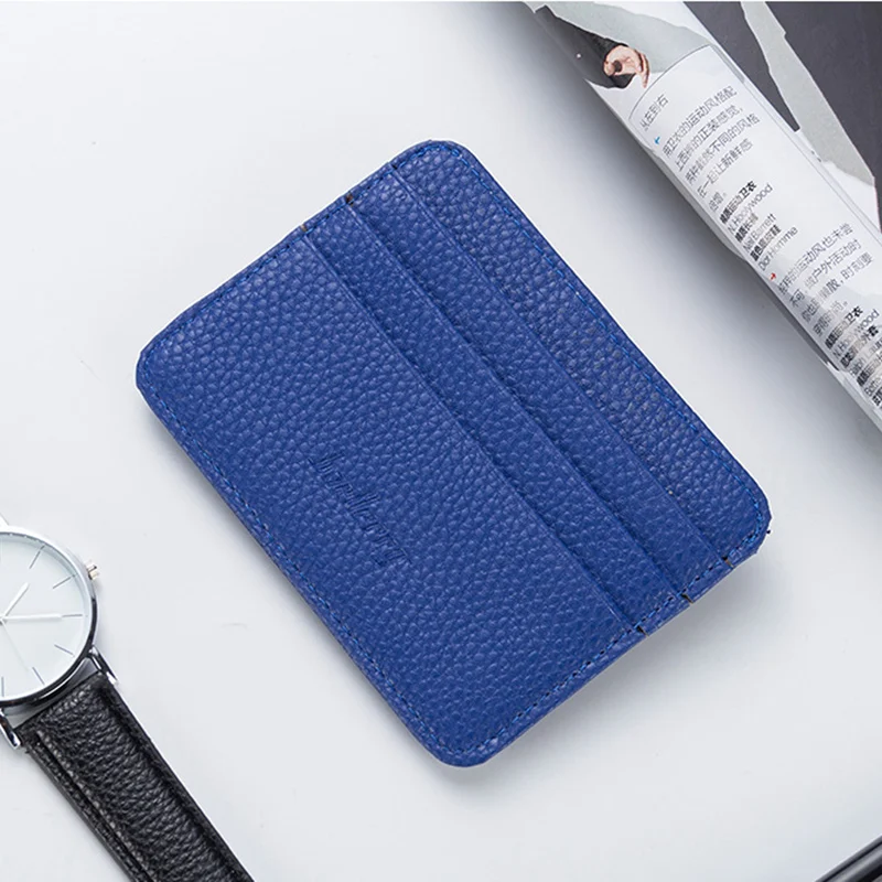 

Fashion Women Slim Minimalist Wallet PU Leather Credit Card Holder Short Purse NYZ Shop