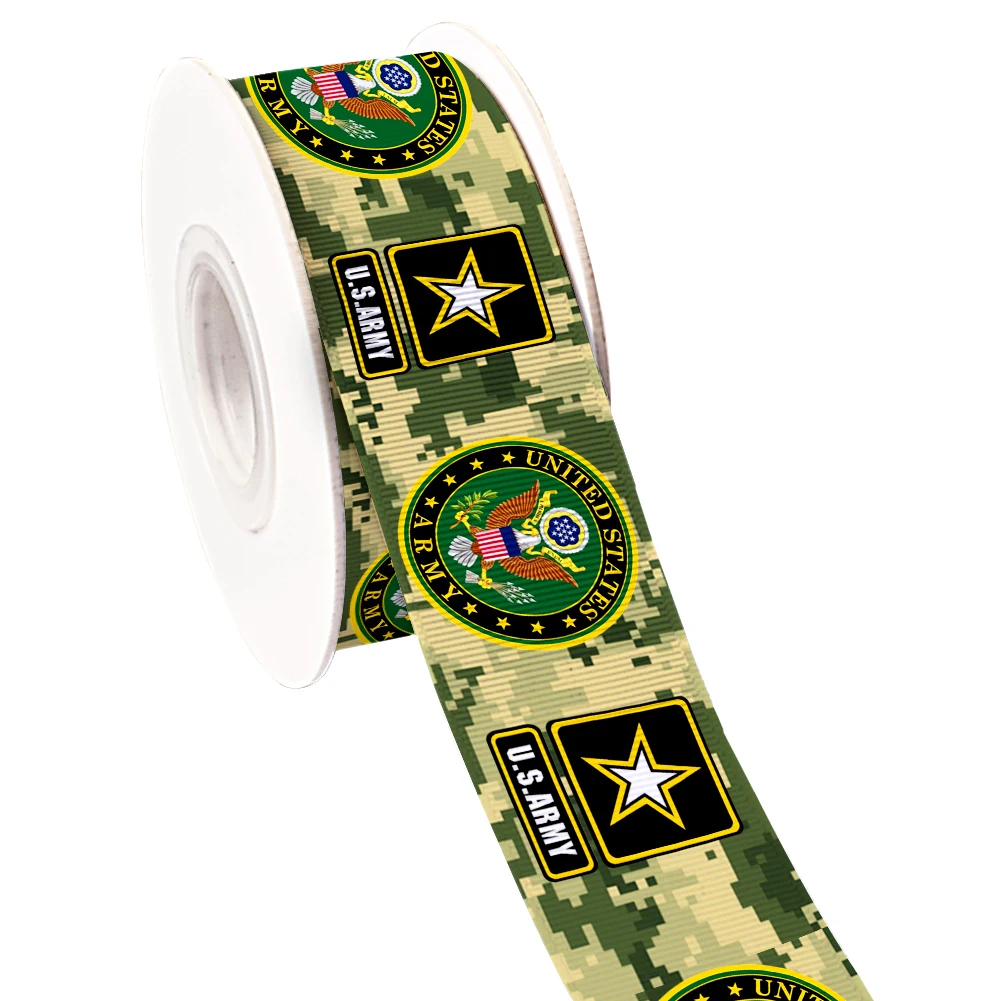 Символическая эмблема армии печатная корсажная лента/Атлас для упаковки