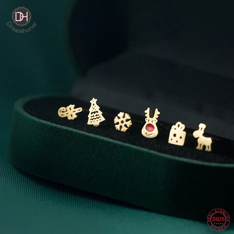 Новые рождественские серьги Dreamhonor украшения в виде снеговика с кристаллами