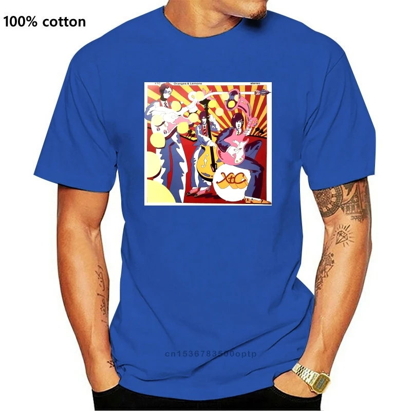 Новинка XTC апельсины и лимоны Поп Рок Группа белая черная рубашка американский