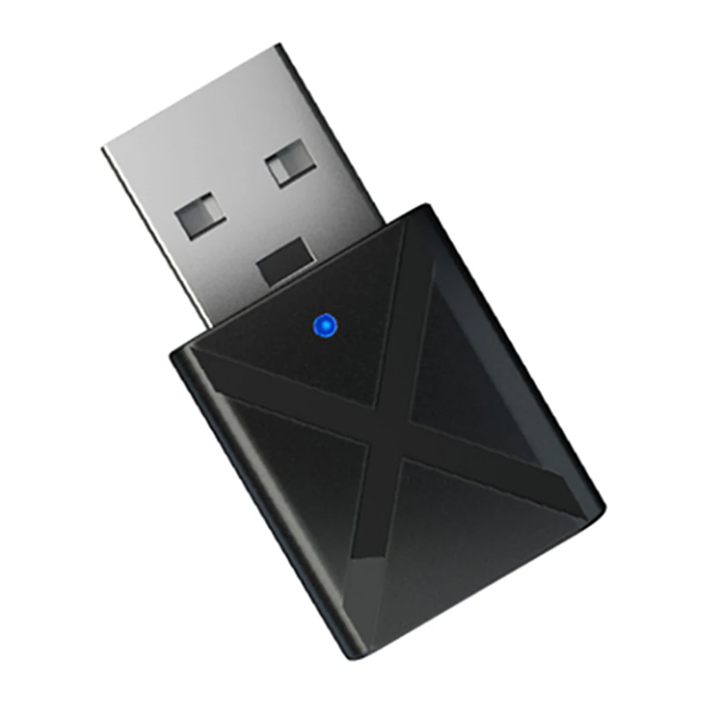 

USB Bluetooth 5,0 адаптер приемника 2 в 1 беспроводной аудио адаптер 3,5 мм AUX