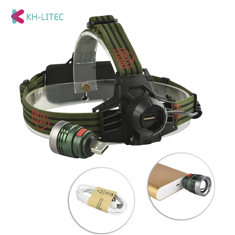 

Powerful XPE LED Headlamp 3-Mode Zoom Headlight Waterproof Head Torch for Camping Hunting Flashlight by 2*18650 Battery