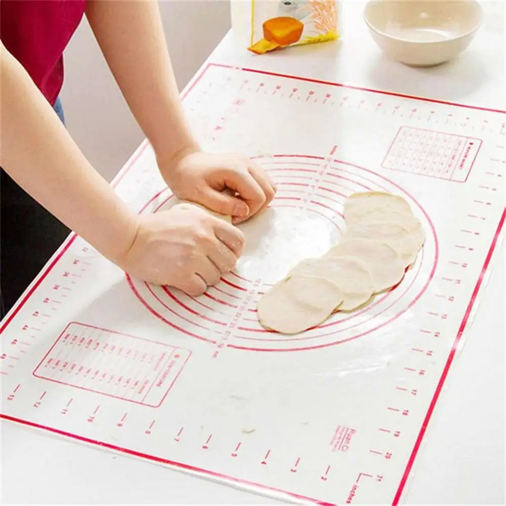 

Non-Stick Silicone Baking Dough Pad Sheet Rolling Pastry Liner Mat Bakeware Convenient to Use for Kitchen