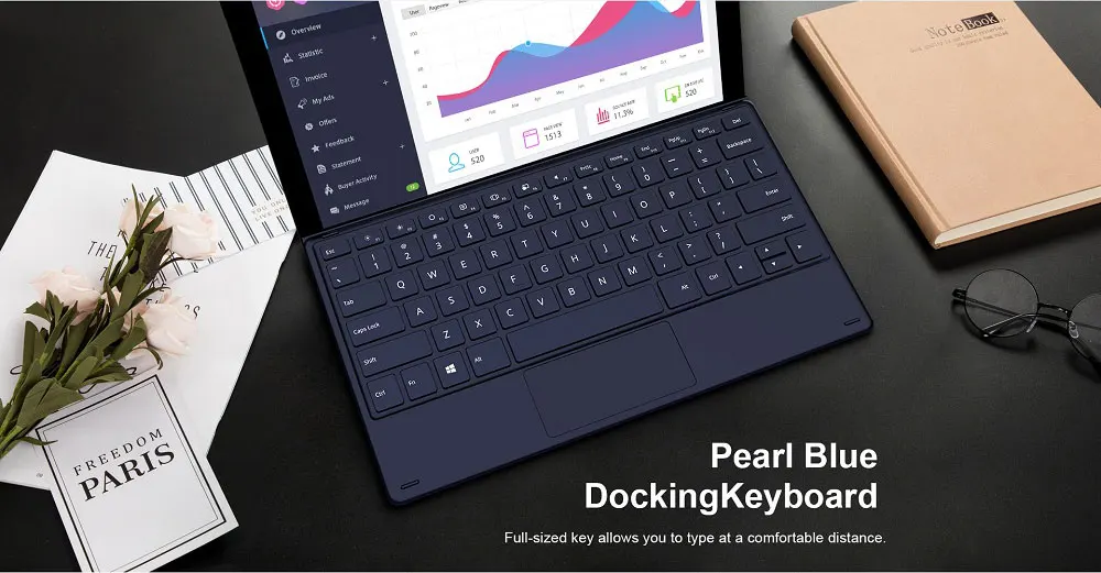 Teclast X4 2 в 1 планшетный ПК ноутбук 11,6 'ips Windows 10 Celeron N4100 четырехъядерный 8 Гб ram 256 ГБ SSD 5MP HDMI type-C с клавиатурой