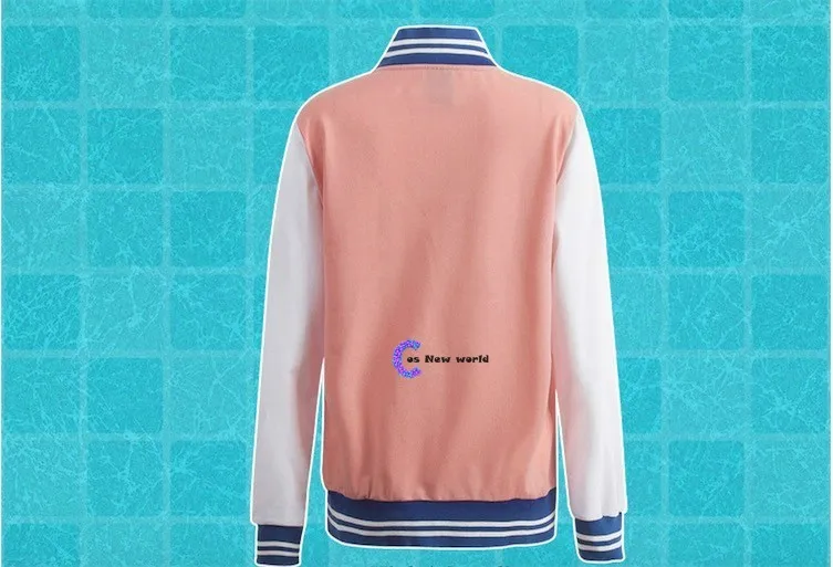 Anime Iwatobi Swim Club Hazuki Nagisa Cosplay Jacket Tachibana Makoto Baseball Unisex Pink Hoodies Sportwear Coat | Тематическая