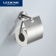 LEDEME Toilet Paper Roll Holder Wall Mounted Cup Bath Accessories Toilet Paper Stand Holder Waterproof Design L71703