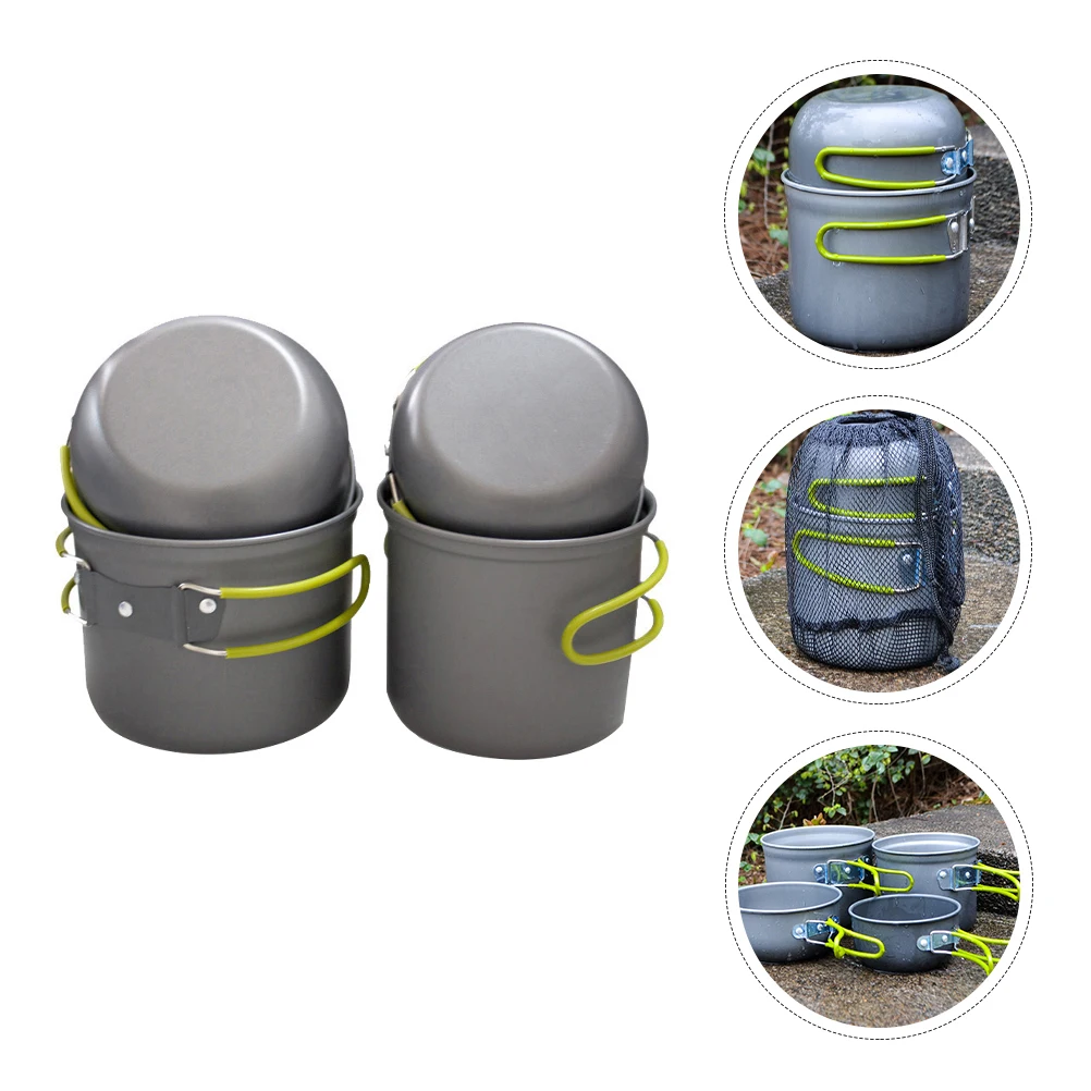 

1 Set Camping Cookware Portable Outdoor Picnic Thermal Insulation Cooking Pot For Picnic