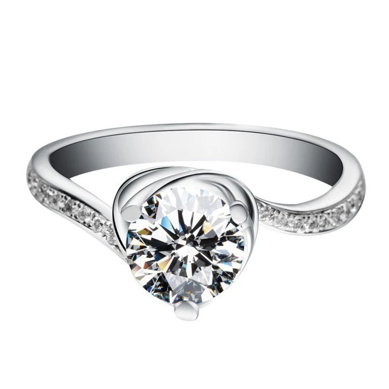 

Женские витые кольца из серебра 925 пробы, в форме сердца