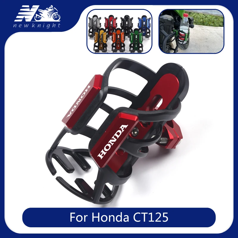 For Honda CT125 CT 125 Motorcycle Accessories CNC Aluminum Beverage Water Bottle Drink Thermos Cup Handlebar Bumper Holder