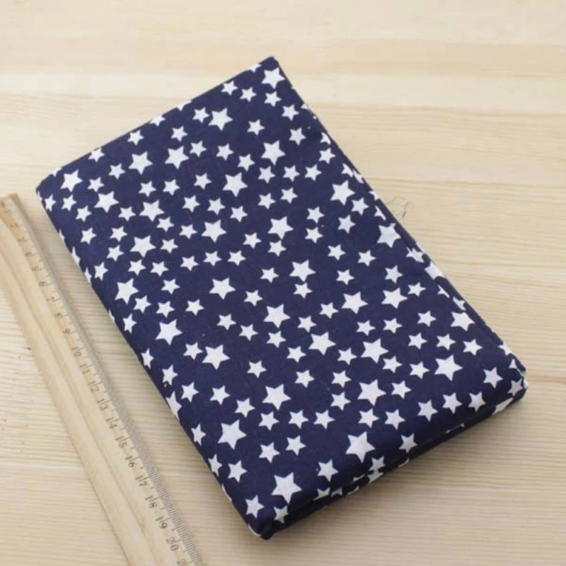 Booksew 7 шт. темно синий 50 см x Fat кварталы Хлопок Ткань для DIY Вышивание лоскутное S Tilda
