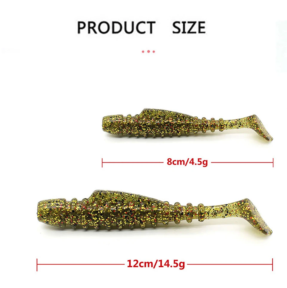 

5PCS/3PCS 80MM/120MM Soft Lure Easy Shiner Artificial Silicone Bait Floating Water Jigging Carp Wobblers Bait Fishing Tackle