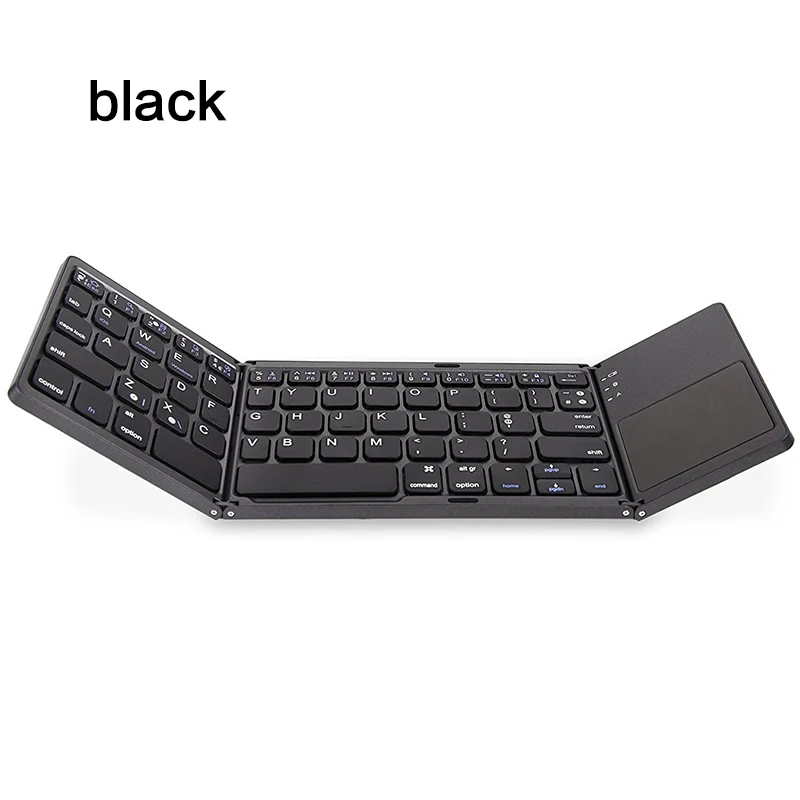 

Russian/English Bluetooth Folding Keyboard Universal Foldable Wireless Keypad 64 Keys For IOS/Android/Windows iPad Tablet phone