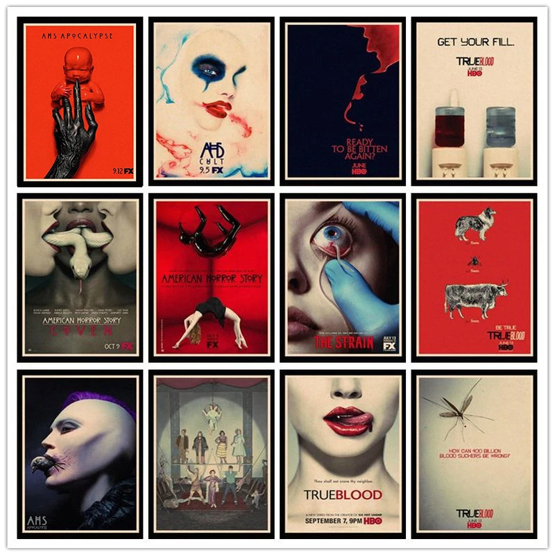 Идеальный плакат JL Американская история ужасов с истинной кровью настенные