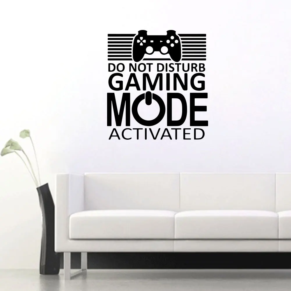 Настенная Наклейка Не беспокоить в режиме игры креативная на окно дверь